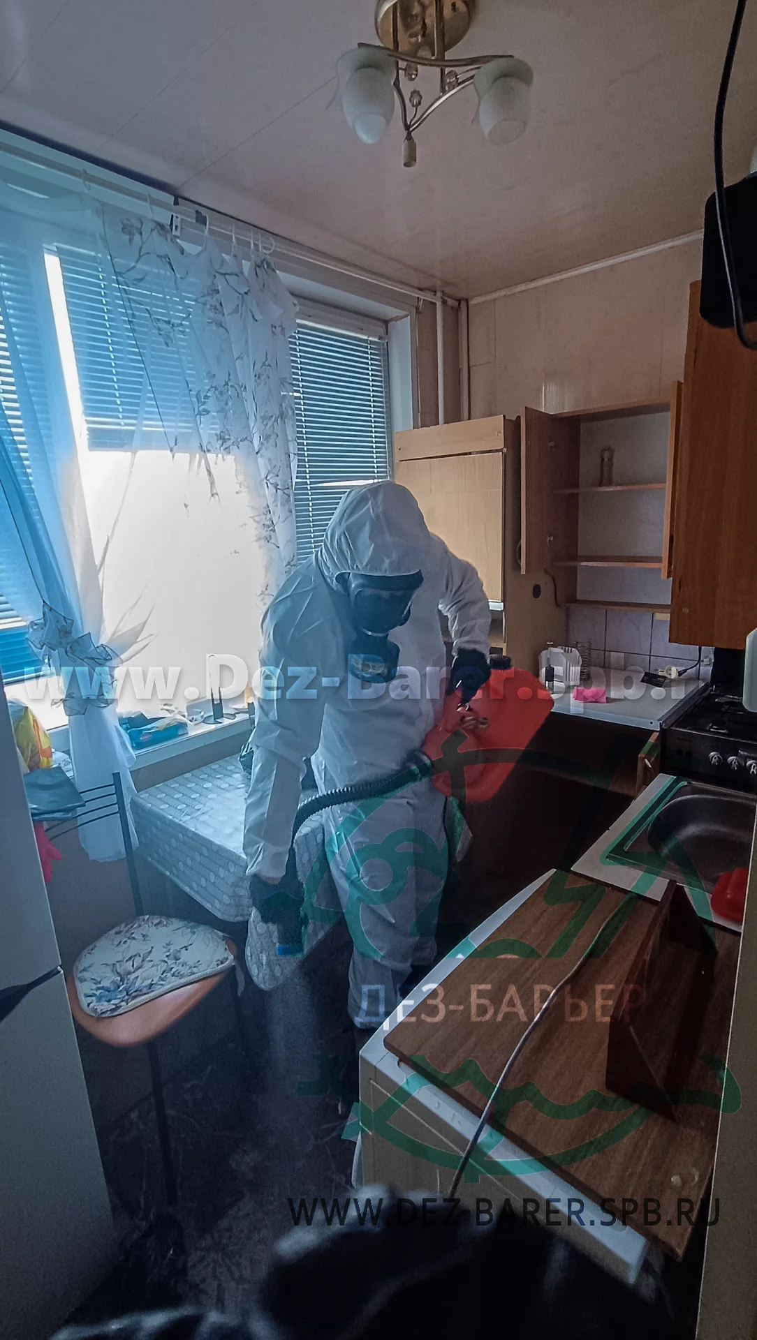 Обработка кухни от тараканов в Колпино, Заводской проспект, 4